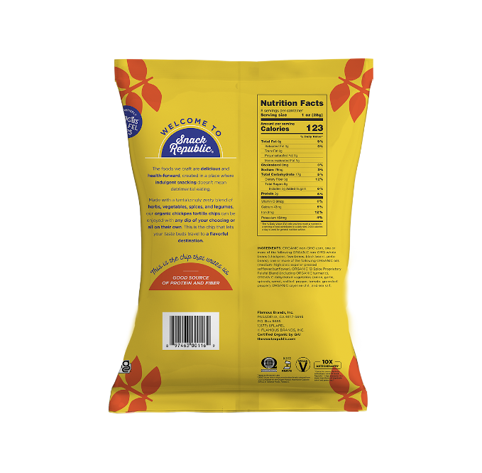 Organic Chickpea Spicy Chili Tortilla Chips
